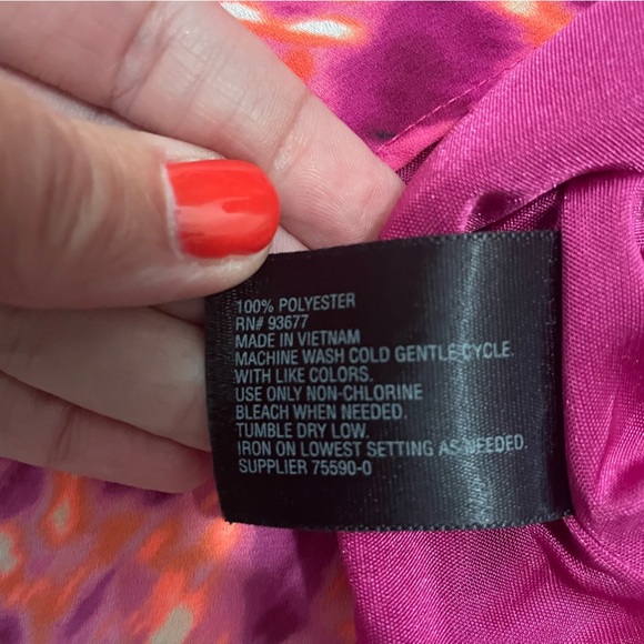 Worthington Pink Orange Ladies Tank Flow Bottom Hem Size XL - Picture 8 of 8